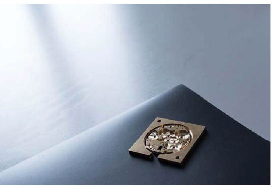 The smallest holes on the watch plate have a diameter of only 0.38 mm.