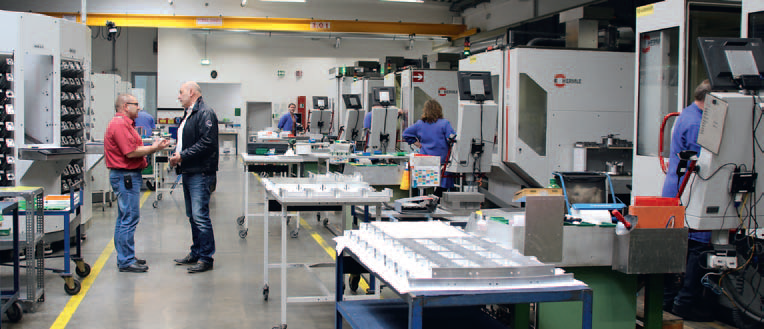 There are mainly milling machines from Hermle in manufacturing at the EV Group.