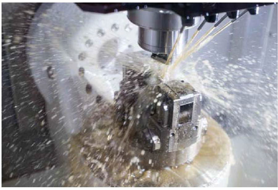 IWC performs all necessary operations in a single clamping process, including milling, drilling, thread cutting, grooving, and fine machining of the edges.