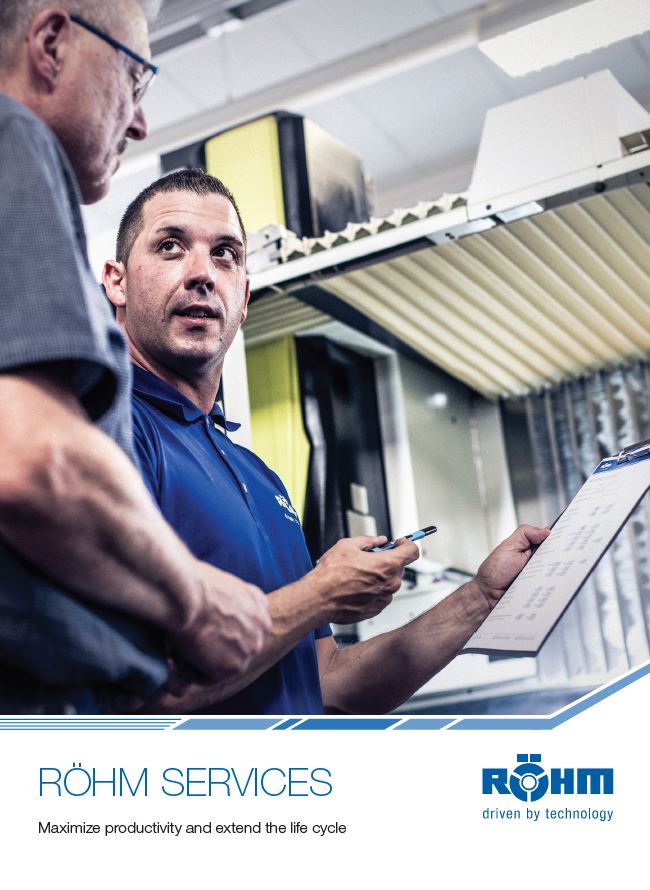 Catalogue & Flyer Röhm clamping devices drill chucks, lathe chucks